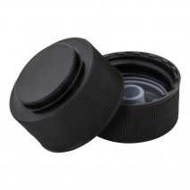 Plasdene 410 Plastic Snap & Screw Cap with Pourer Plug - Black 28mm Plasdene - 1