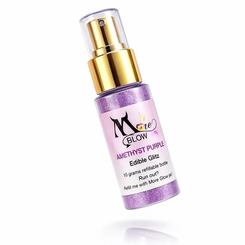 More Blow The Ultimate Glitter Puffer Spray - Amethyst Purple