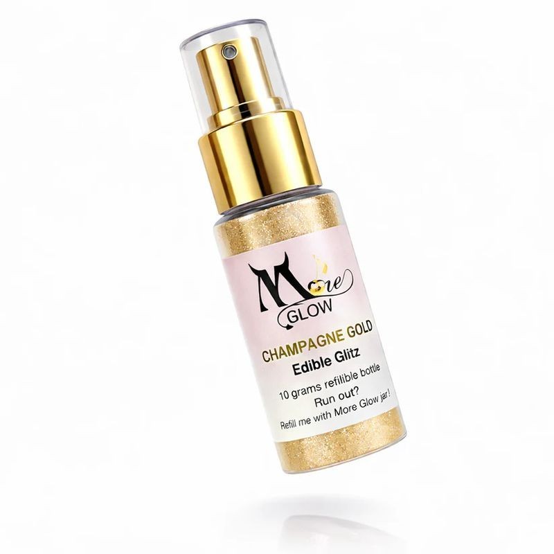 More Blow The Ultimate Glitter Puffer Spray - Champagne Gold