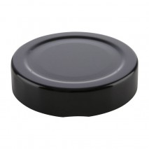 58mm Black Metal Deep Twist Cap 12 pack