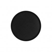 Chef Inox Non-Slip Round Tray - Black Plastic 350mm Chef Inox - 1