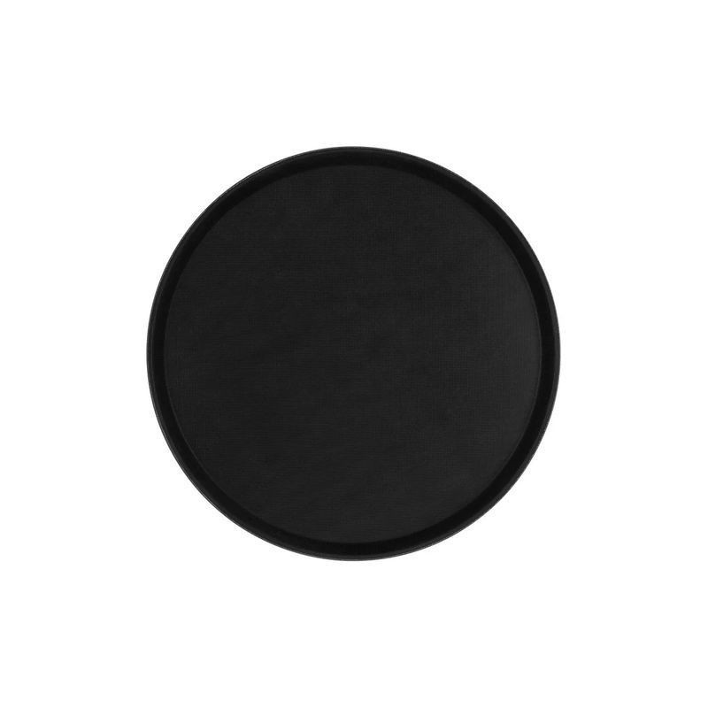 Chef Inox Non-Slip Round Tray - Black Plastic 350mm Chef Inox - 1