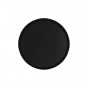 Chef Inox Non-Slip Round Tray - Black Plastic 350mm