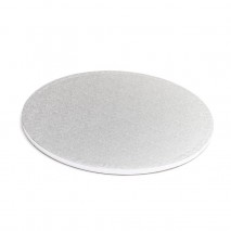 Drum Cake Board Silver Round 8 inch