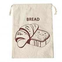Cotton Drawstring Bread Bag 40x30cm