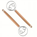 Danish Dough Whisk Wooden Handle 26.5cm
