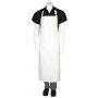 Chef Works Long PVC Bib Apron - White - Waterproof CWPVL Chef