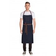 Chef Works Memphis Denim Large Bib Apron - Indigo - AB036 Chef