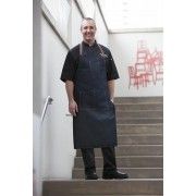 Chef Works Memphis Denim Large Bib Apron - Indigo - AB036 Chef