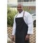 Chef Works Memphis Denim Large Bib Apron - Black - AB036 Chef