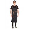 Chef Works Memphis Denim Large Bib Apron - Black -  AB036