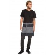 Chef Works Manhattan Half Apron Black Denim - AW046 Chef