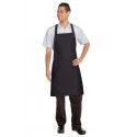 Chef Works Crossover Bib Apron - Black - F35