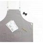 Chef Works Byron Canvas Crossback Back Apron - Grey - ACRS602