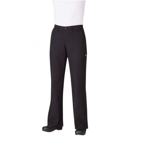 Chef Works Professional Women's Black Chef Pants- PW003 Chef