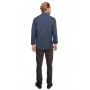 Chef Works Hartford Mens Blue Zipper Chef Jacket - BCLZ008-BLU