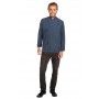 Chef Works Hartford Mens Blue Zipper Chef Jacket - BCLZ008-BLU