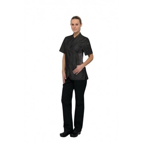 Chef Works Chelsea Black Womens Chef Jacket - CES05W-BLK Chef