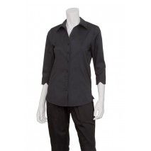 Chef Works Finesse Womens Black Shirt Chef Works,Cooks Plus