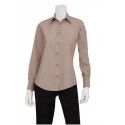 Chef Works Womens Chambray Ecru Shirt