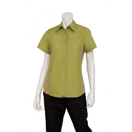 Chef Works Womens Lime Universal Shirt Chef Works,Cooks Plus