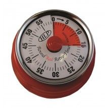 HLP Timer Round Retro Red PLA-952 HLP Controls,Cooks Plus