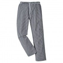 Portwest Bromley Chefs Trousers - Navy or Black Check