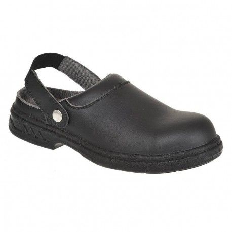 Portwest Steelite Safety Clog SB AE WRU - Black & White FW82