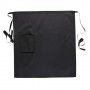 Portwest Waist Apron with Pocket - Black & White Portwest,Cooks