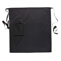 Portwest Waist Apron with Pocket - Black & White Portwest,Cooks