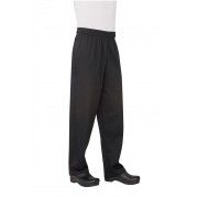 Chef Works Black Baggy Pants NBBP XS - 7XL Chef Works,Cooks Plus