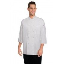 Chef Works 3/4 Sleeve White Chef Jacket - JLCL Chef Works,Cooks