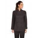 Chef Works Sofia Black Womens Lite Chef Jacket - LWLJ