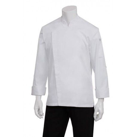 Chef Works Lansing Mens White Chef jacket -BCMC010-WHT Chef