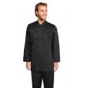 Chef Works Bastille Black Basic Chef Jacket - XS - 7XL