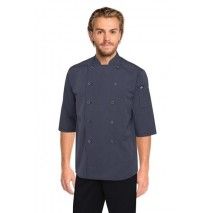 Chef Works Deep Grey 3/4 Sleeve Chef Shirt - SK3001-DGY Chef