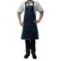 Chef Works Short Navy PVC Bib Apron - Waterproof Chef