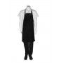 Chef Works Short Black PVC Bib Apron - Waterproof CWPVS-BLK