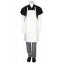 Chef Works Short White PVC Bib Apron - Waterproof Chef