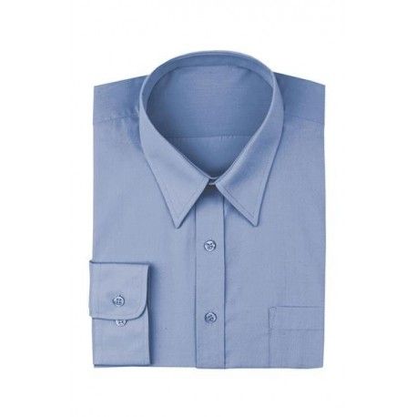 Chef Works Men's French Blue Dress Shirt - D100-FRB Chef