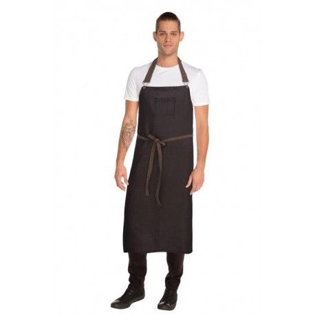 Chef Works Boulder Black Large Bib Apron Chef Works,Cooks Plus