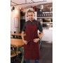 Chef Works Uptown Red/Navy Cross-Back Bib Apron ABX01 Chef