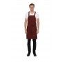 Chef Works Uptown Red/Navy Cross-Back Bib Apron ABX01 Chef