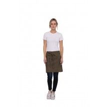 Chef Works Uptown Blue/Taupe Half Apron AHN01 Chef Works,Cooks