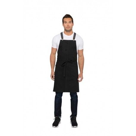 Chef Works Berkeley Jet Black Bib Apron Chef Works,Cooks Plus