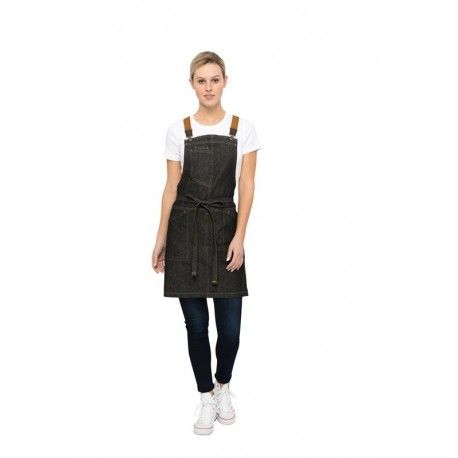 Chef Works Berkeley Black Petite Bib Apron Chef Works,Cooks Plus