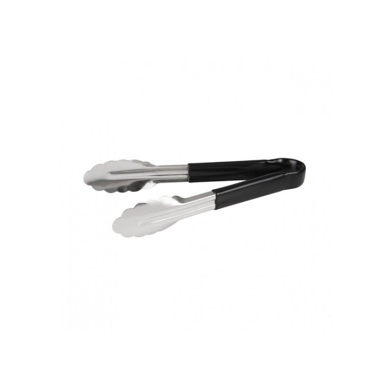Tomkin Utility Tongs Black 300mm Tomkin,Cooks Plus