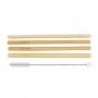 WM Eco Basics Bamboo Straws/Brush 4pk White magic,Cooks Plus