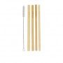 WM Eco Basics Bamboo Straws/Brush 4pk White magic,Cooks Plus