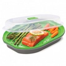 Progressive Prep Solutions Microwave Fish & Veggie Steamer